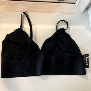 Black silky smooth bralette